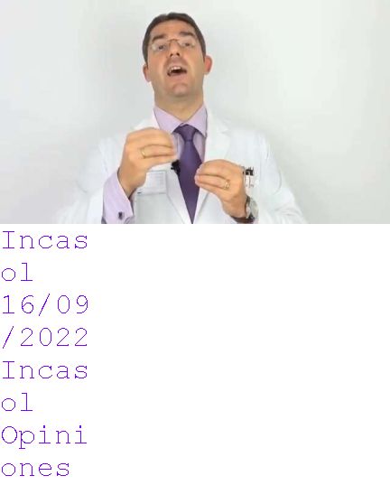 incasol a que hora se toma